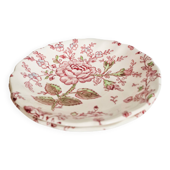 2 saucers or underplates Rose Chintz Johnson Bros