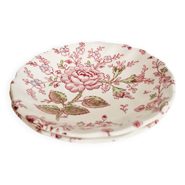 2 saucers or underplates Rose Chintz Johnson Bros