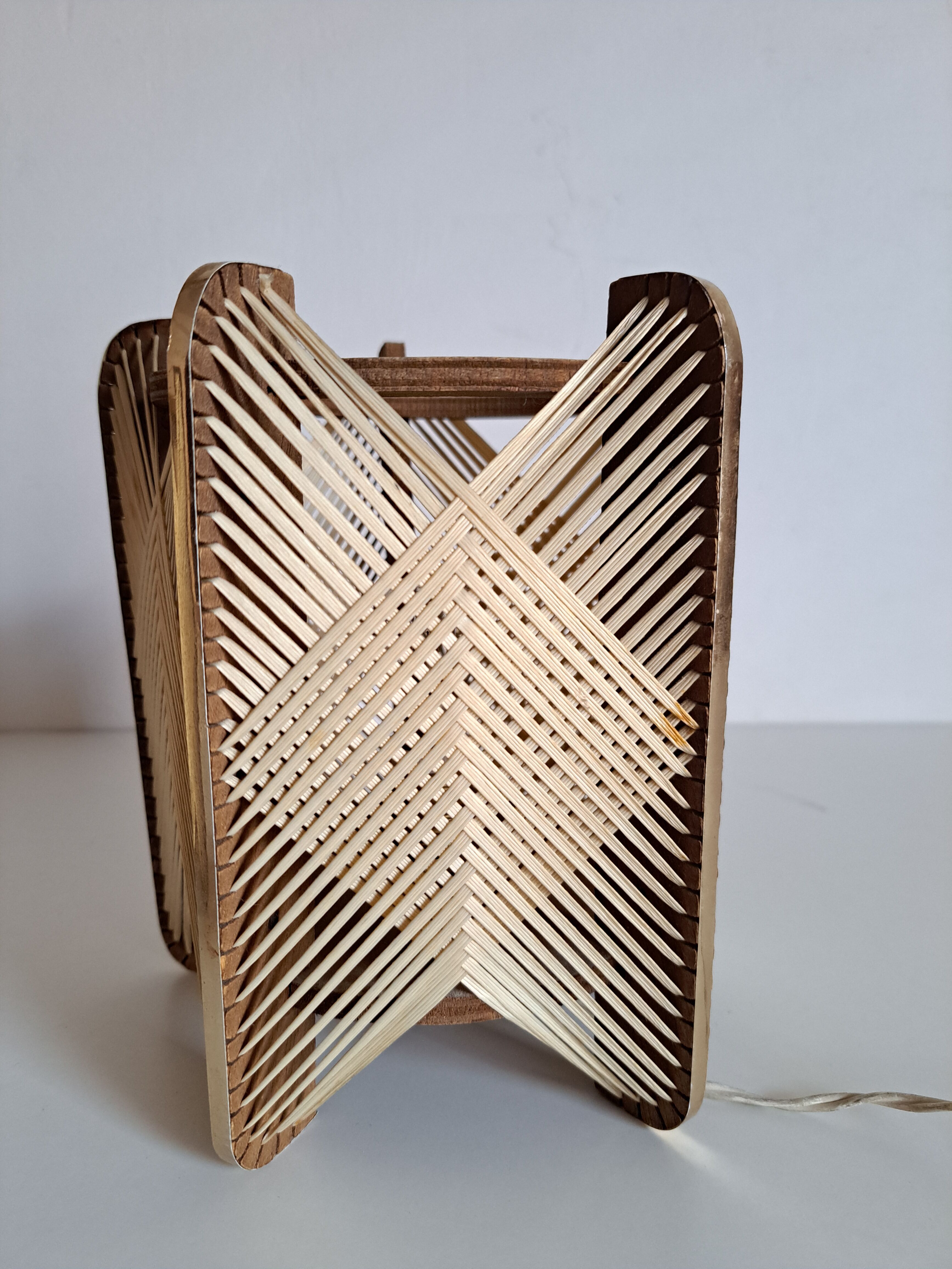 Pair vintage Scandinavian lamps