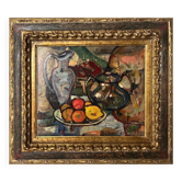 HST painting Jean RENAUT (1905-1979) "Still life with oranges and lemons" frame