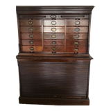 Secretary American Notary in Solid Wood with Sliding Curtain AMBERG'S CABINET LETTER