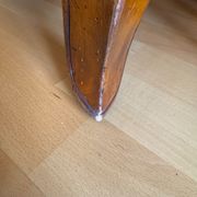 Secretary with drop-down front, signed Jean Laick, master cabinetmaker, cherry wood.