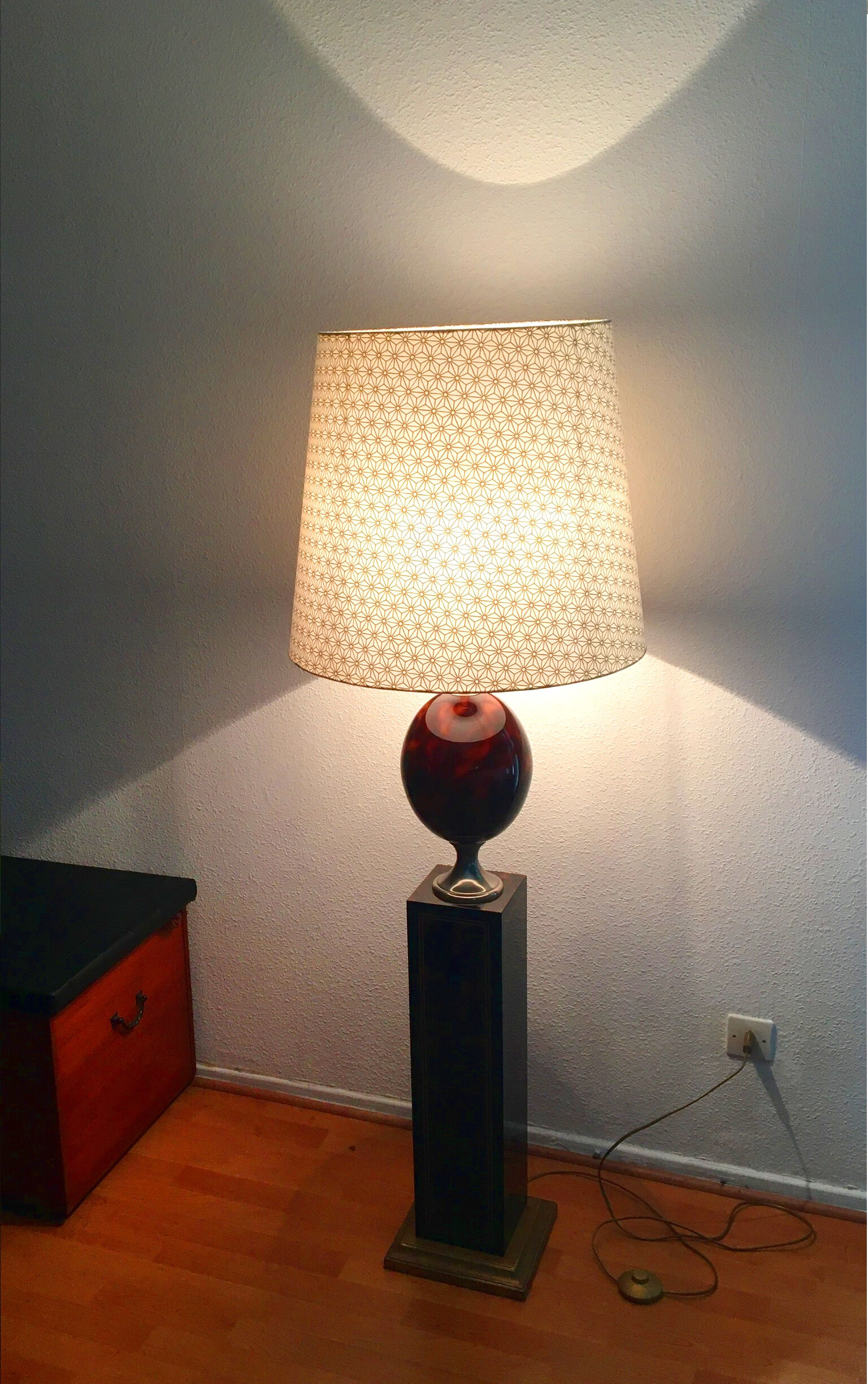 Olive floor lamp of french brand le dauphin