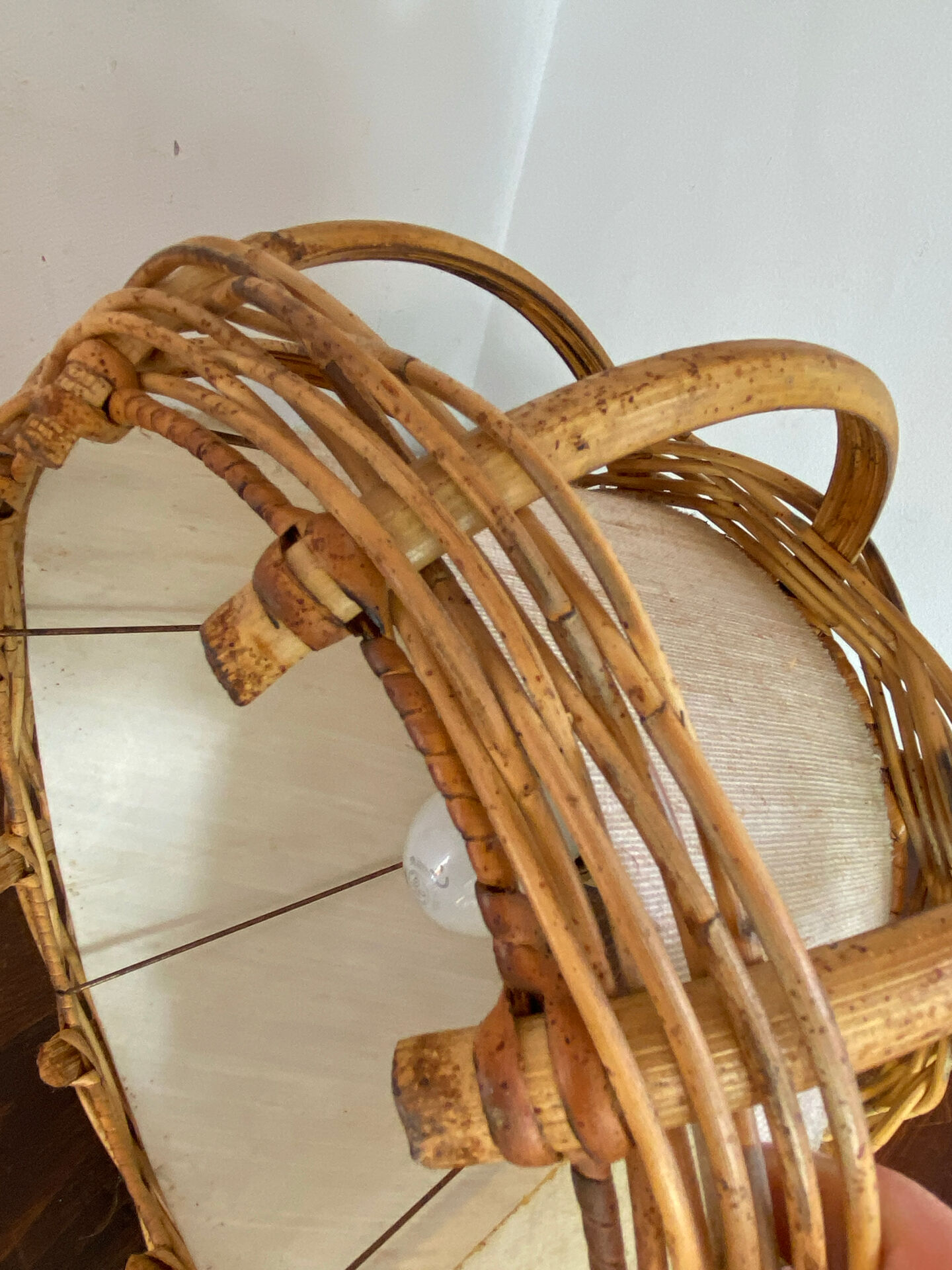 Bamboo and rattan suspension, Louis Sognot