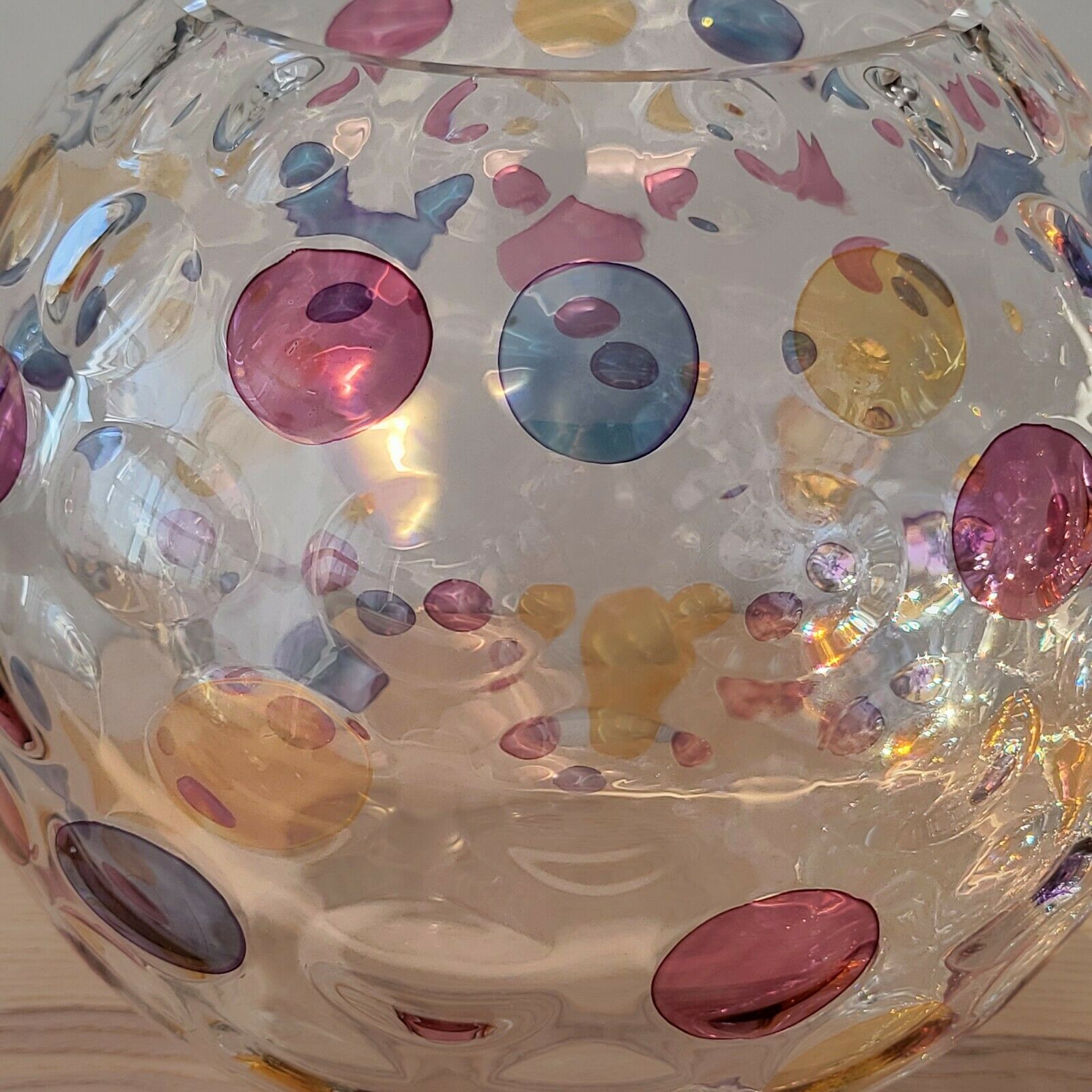 Vase ball optical illusion Max Kannegiesser Nemo Borske Sklo Crystalex year 70