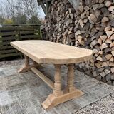 Solid oak monastery table