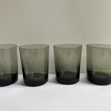 Lot de 4 verres fumés