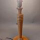 Art Deco turned wooden lamp base.