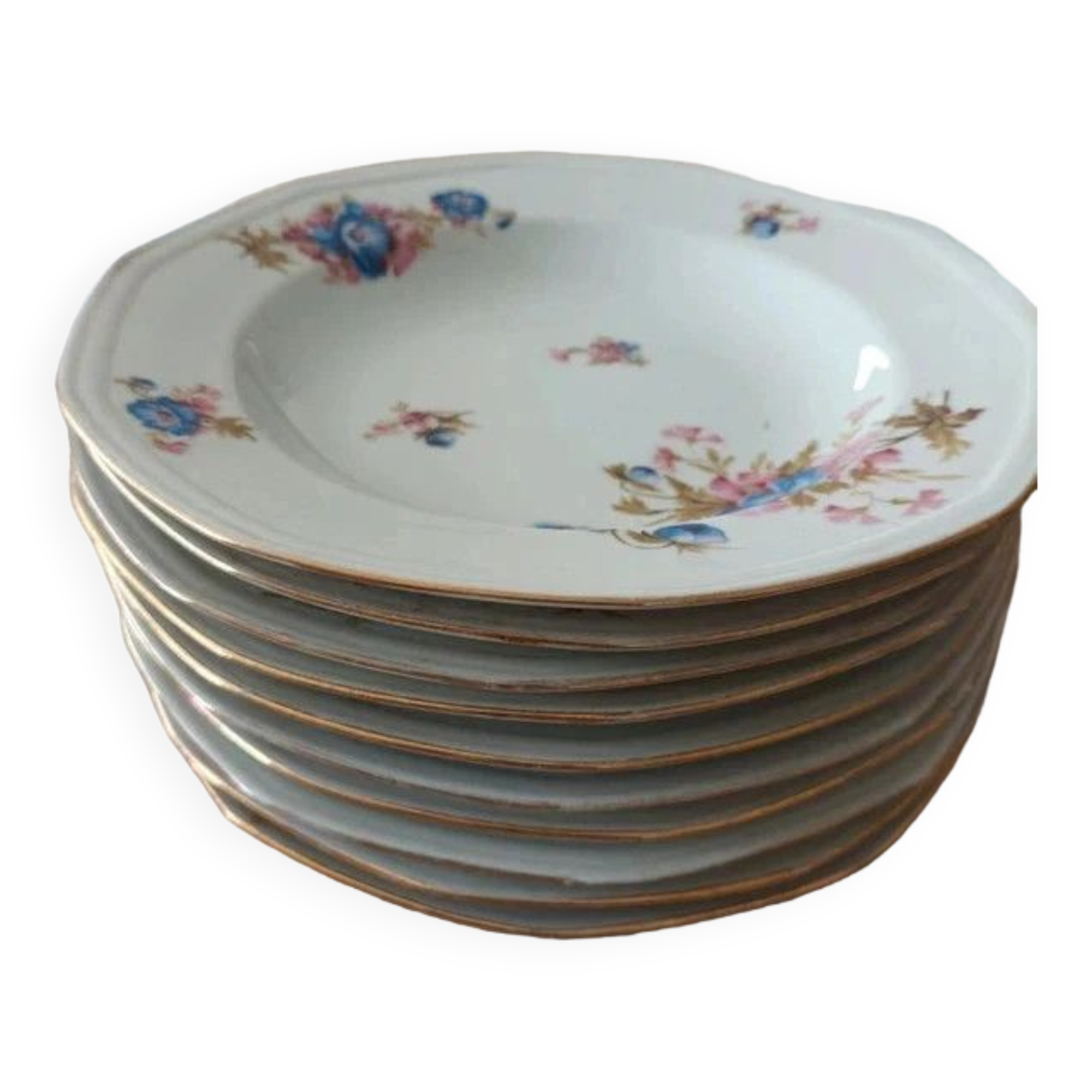 Limoges porcelain soup plates