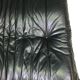 Black leather three seater sofa Togo by Ligne Roset
