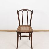 Ancienne chaise de bistrot en cannage
