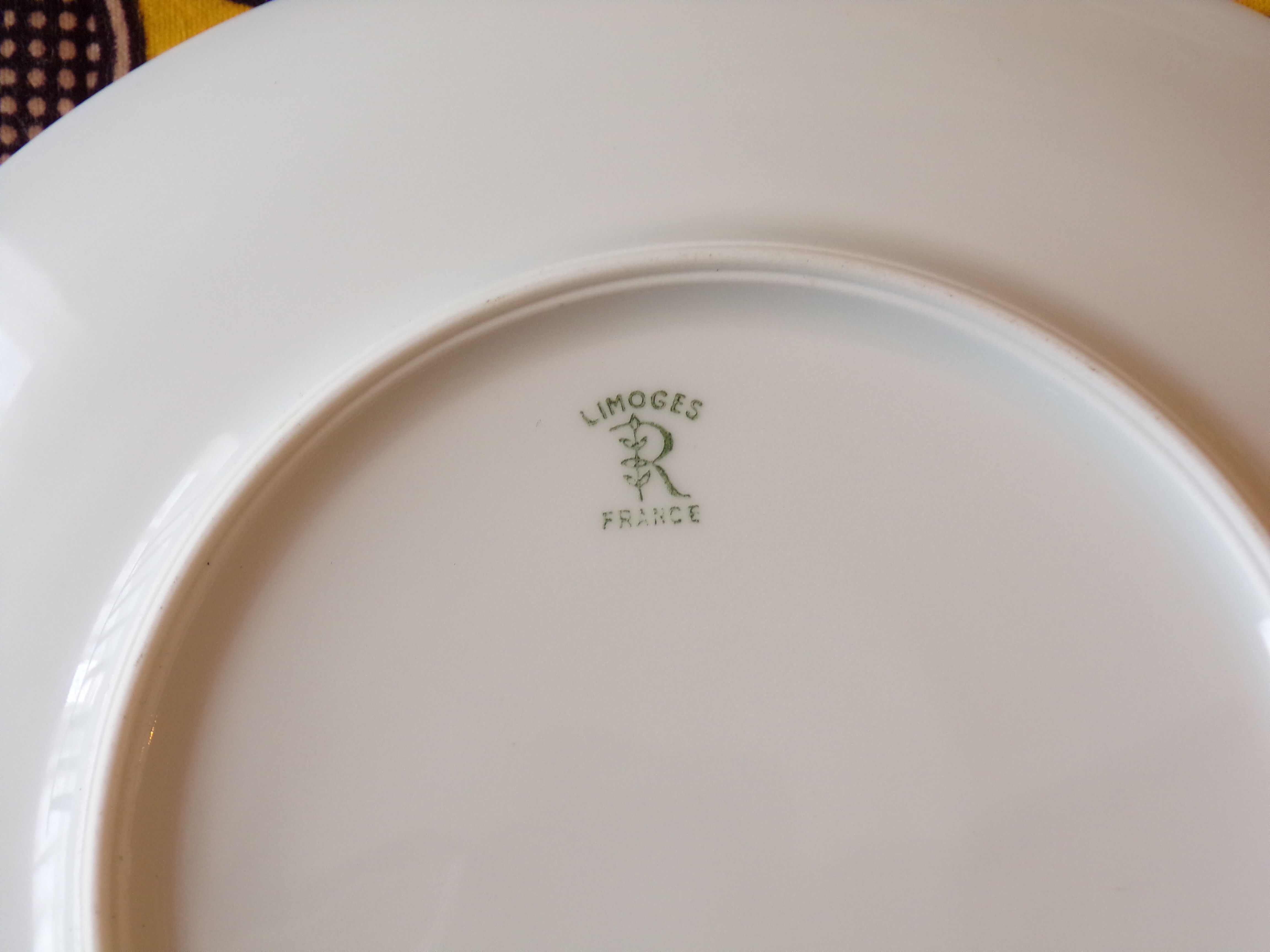 Set 10 dessert plates Limoges Raynaud & Co vintage
