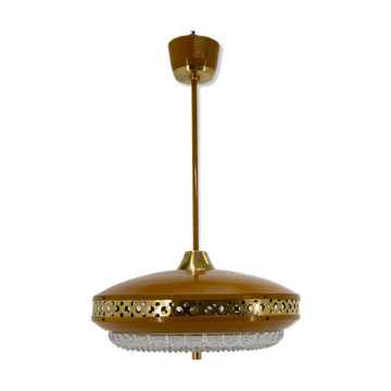 Space Age Metal Pendant by LUDIB Bratislava, Czechoslovakia, 1960s