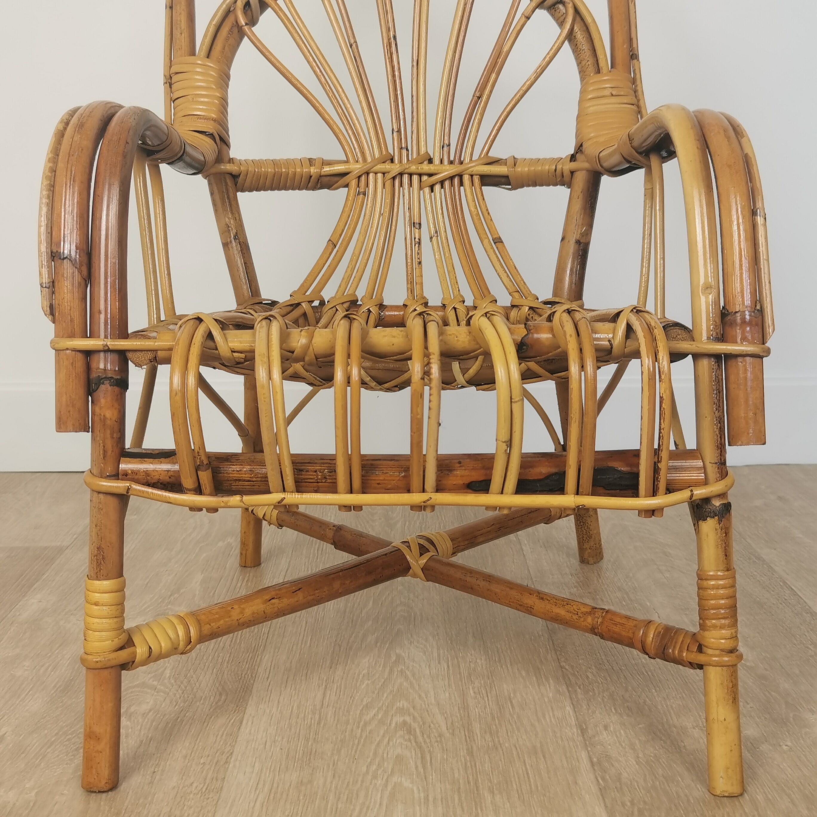 Children's rattan chair