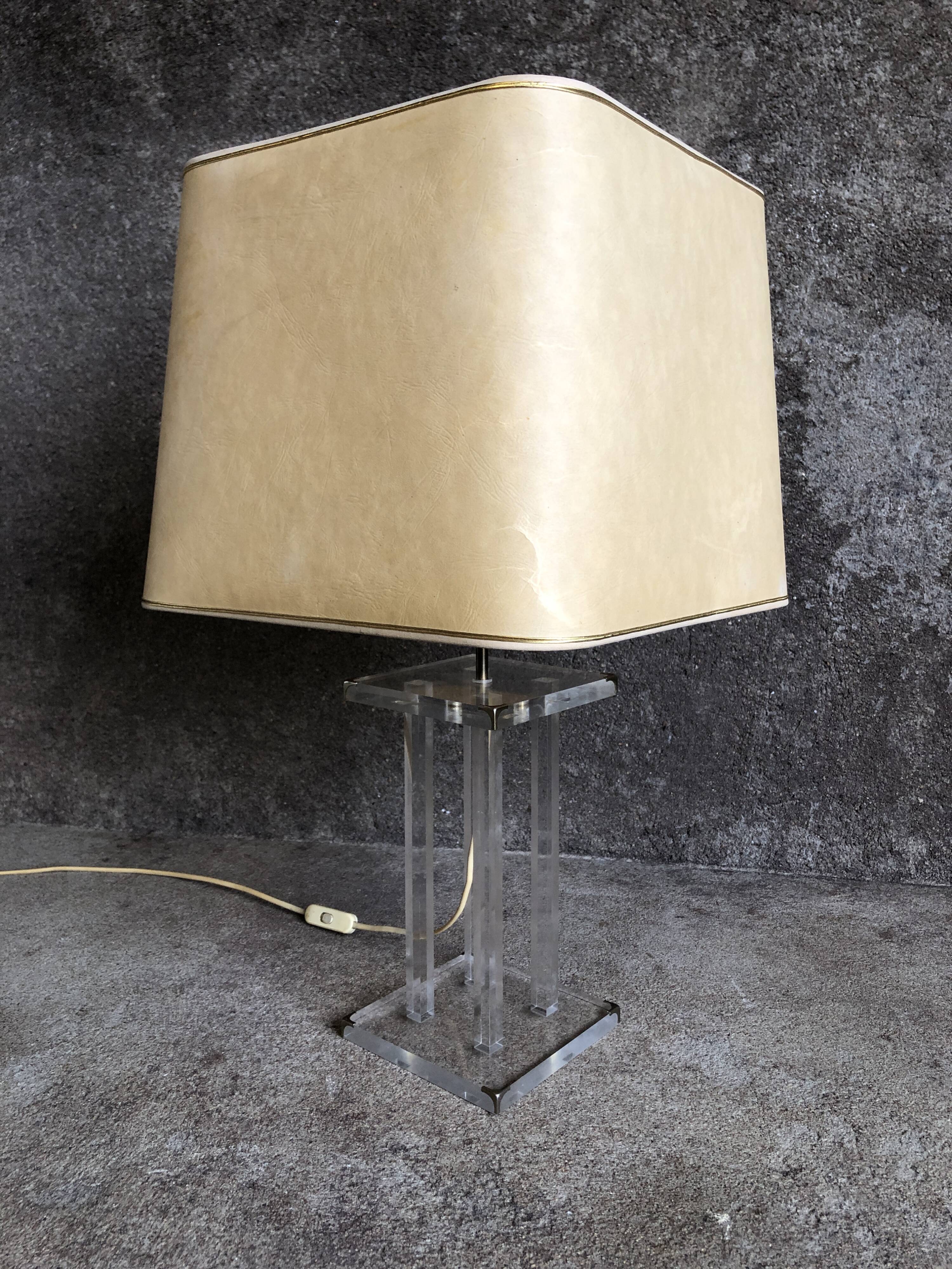 Lampe plexi David Lange, 1970 pour Roche Bobois