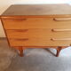 Commode coiffeuse en teck, années 70