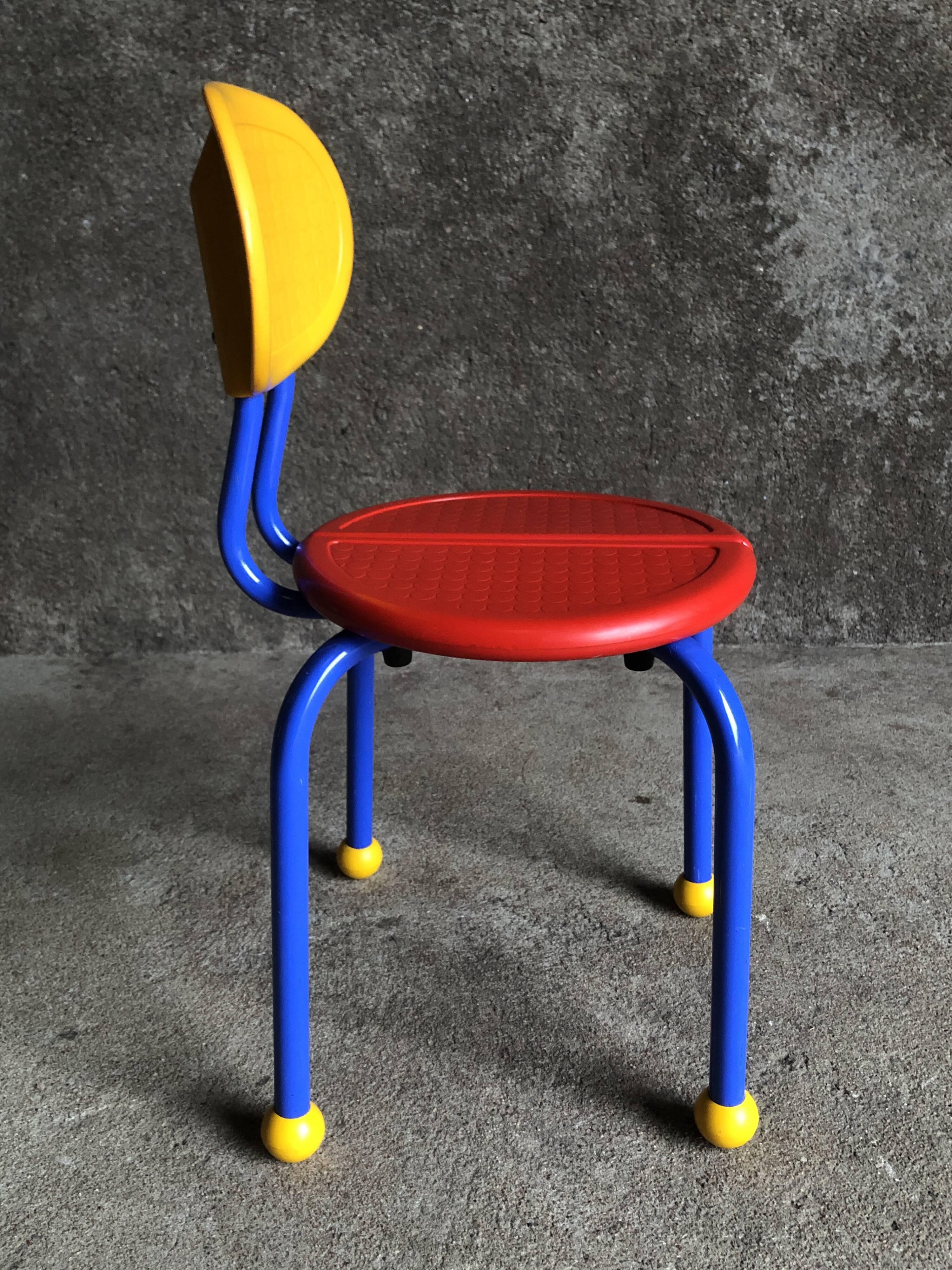 Small Ikea children's chair 1980s/1990s Memphis style