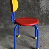 Small Ikea children's chair 1980s/1990s Memphis style