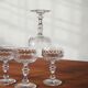 Coupes à champagne en cristal, set de 6