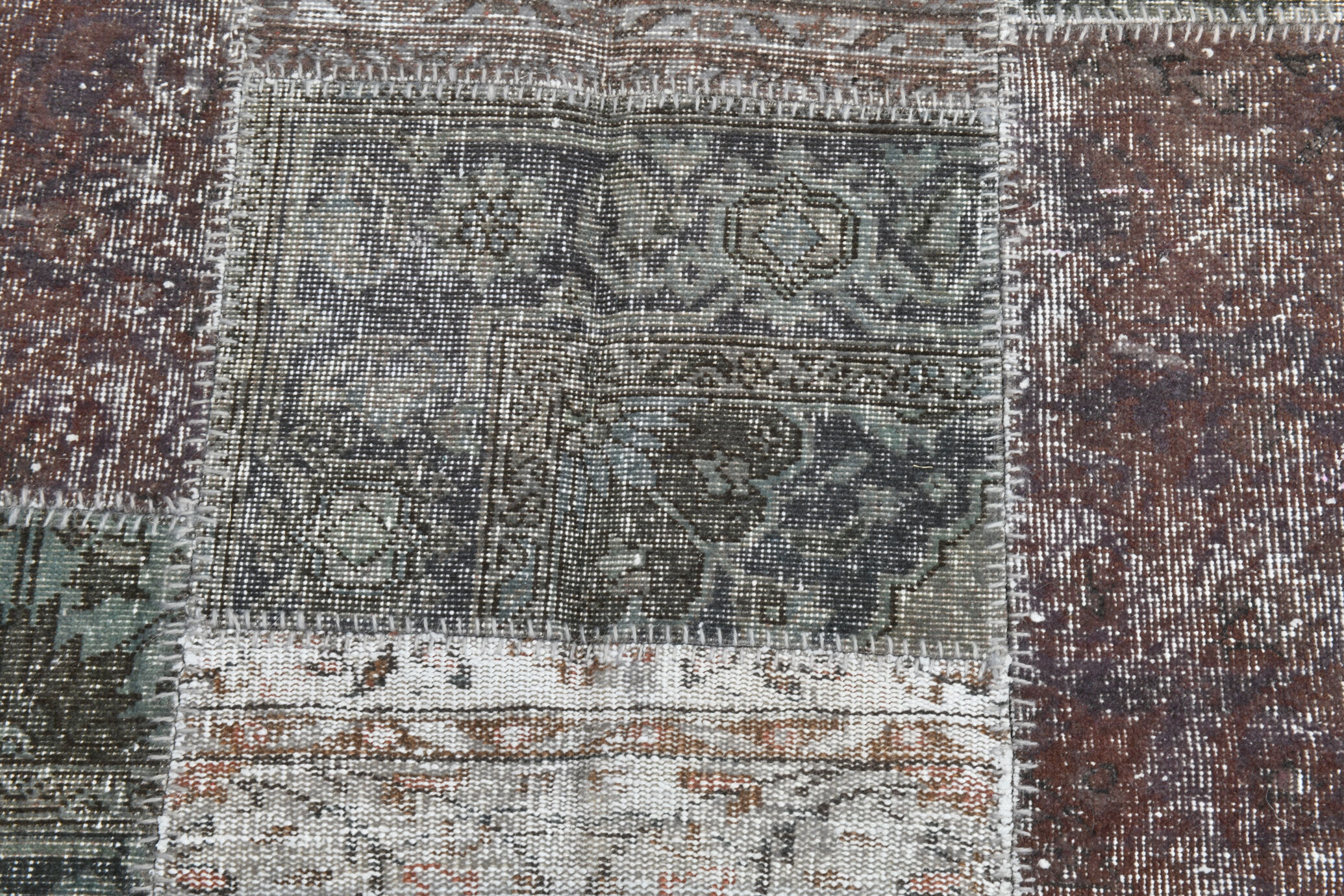 8x11 Handmade Wool Vintage Rug 354x251Cm