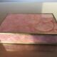 Pink mother-of-pearl and brass box 70s