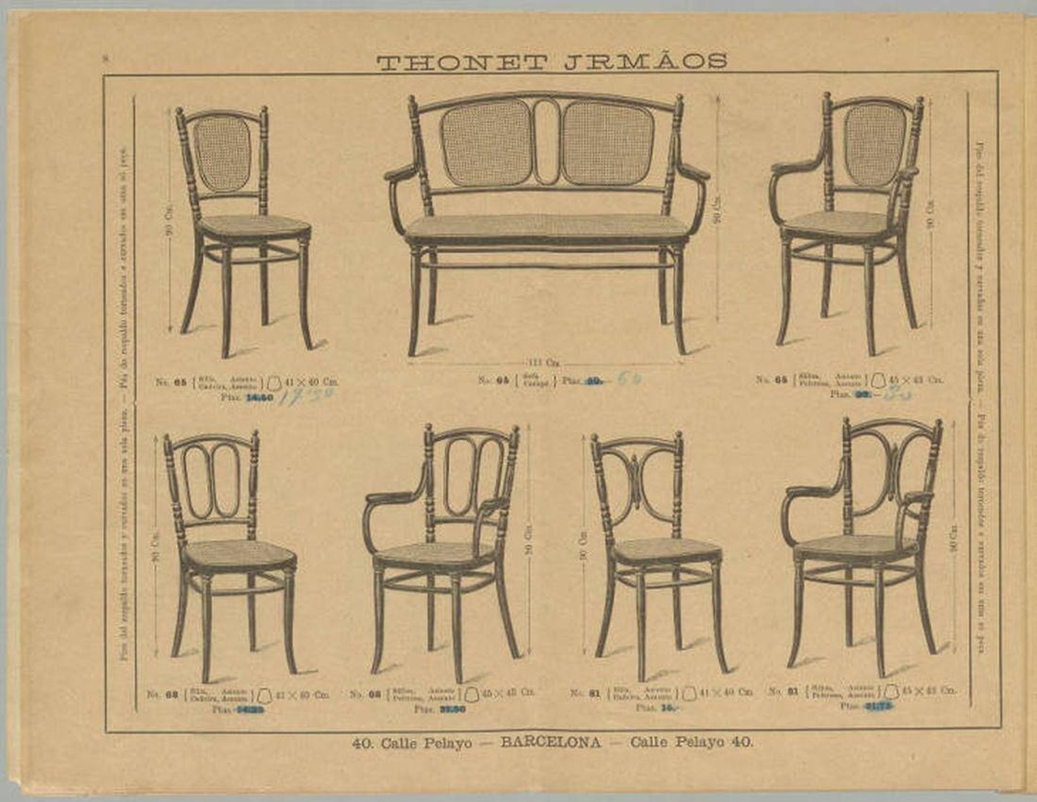 Curved bench Secession by Thonet Mundus