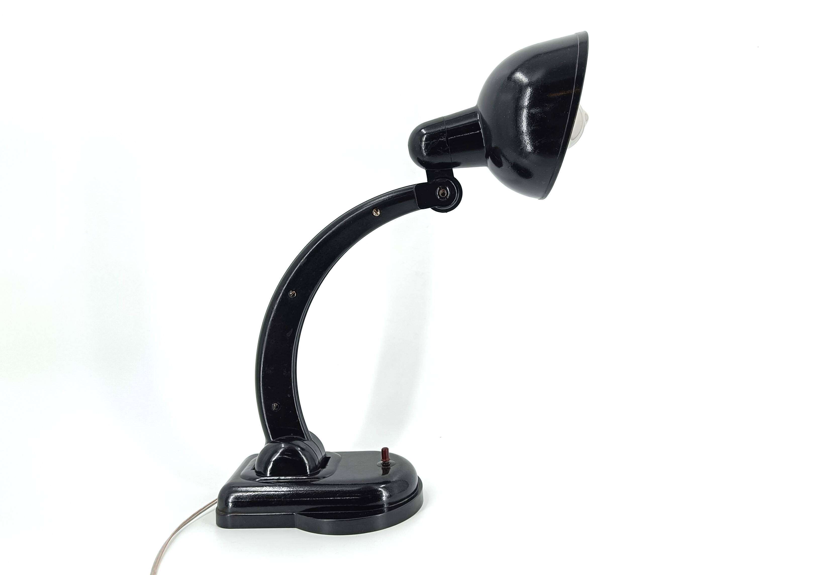 Art deco bakelite desk lamp, 1950s