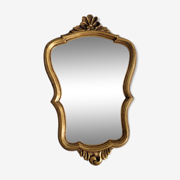 Miroir doré 38x25