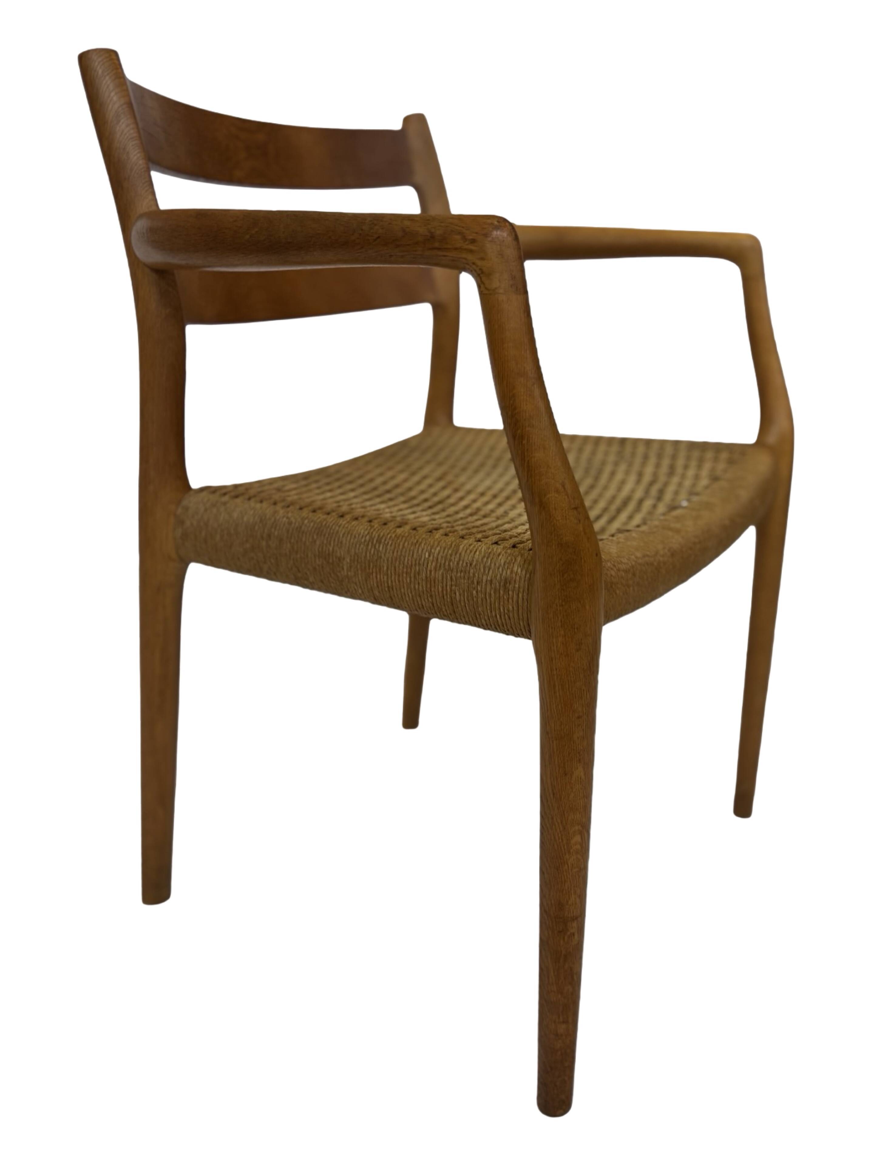 Vintage Niels Otto Moller Armchair Model 67 in Oak Danish Design