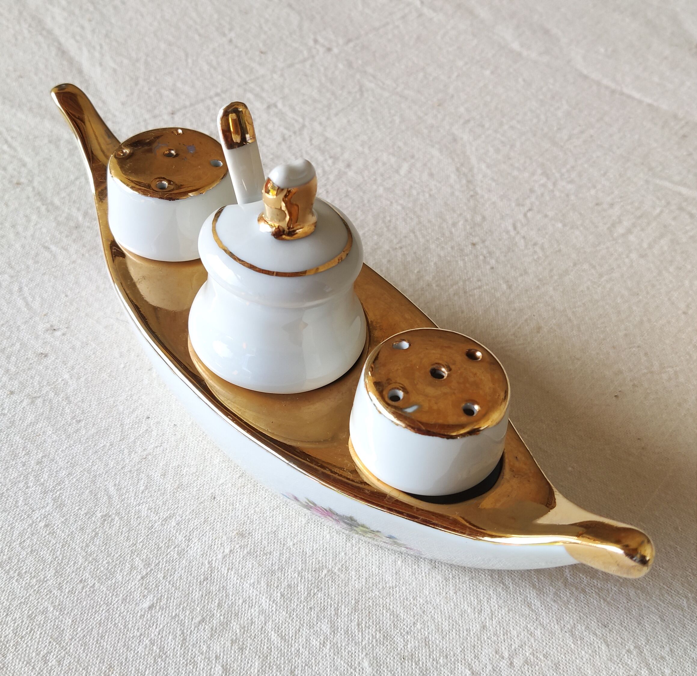 Condiment service - saleron- in Paris porcelain