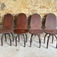 4 chaises industrielles vintage