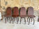 Lot of 4 vintage industrial chairs