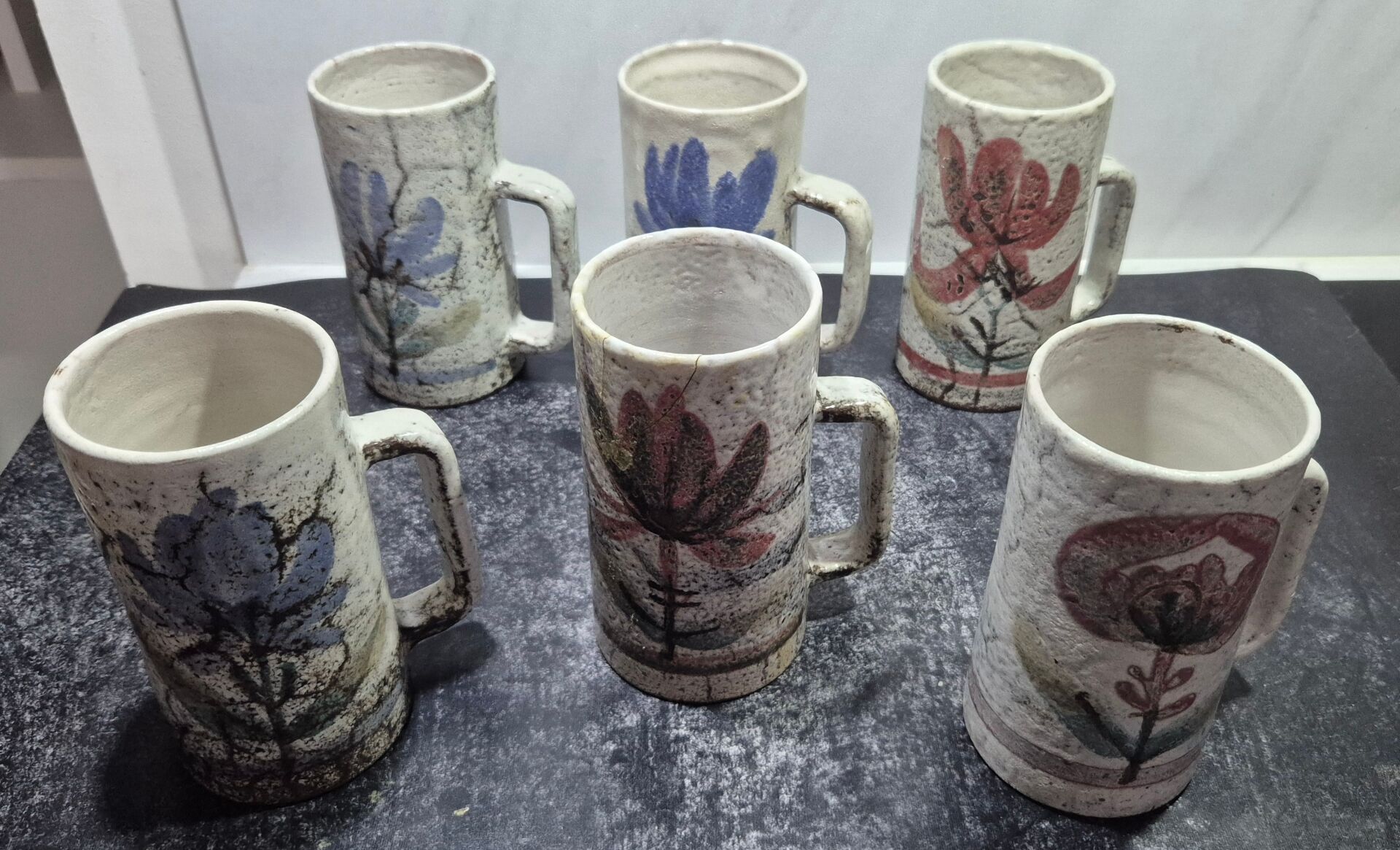 Serie de 6 chopes Gustave Raynaud