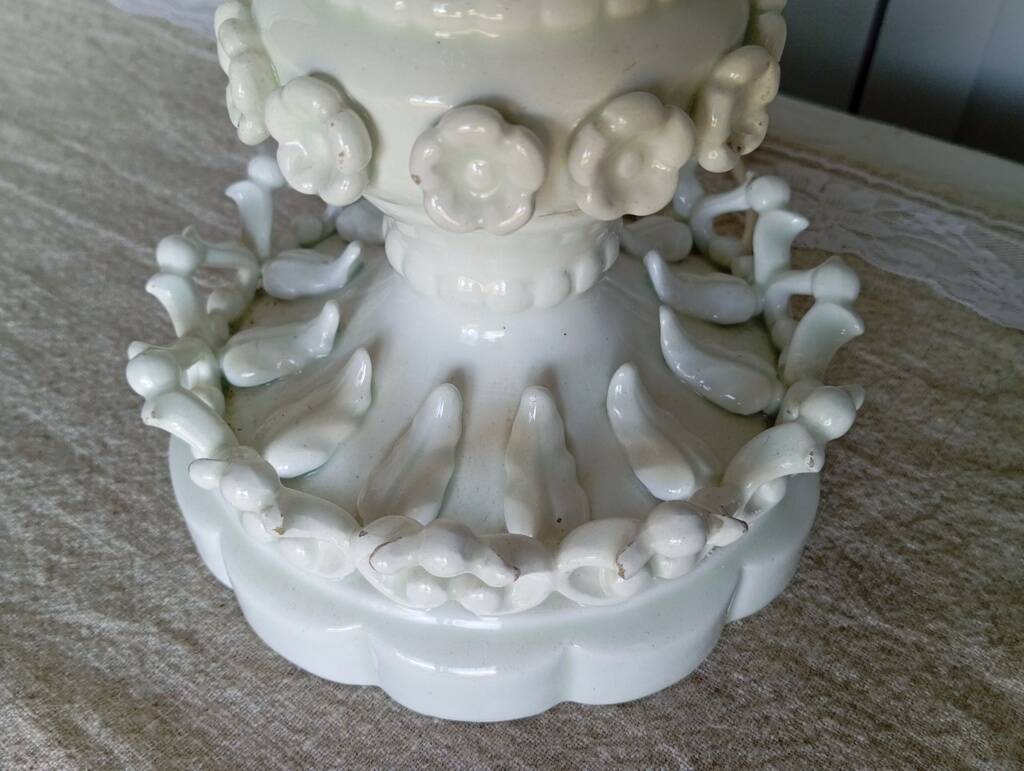 Ceramic lamp base from Manises