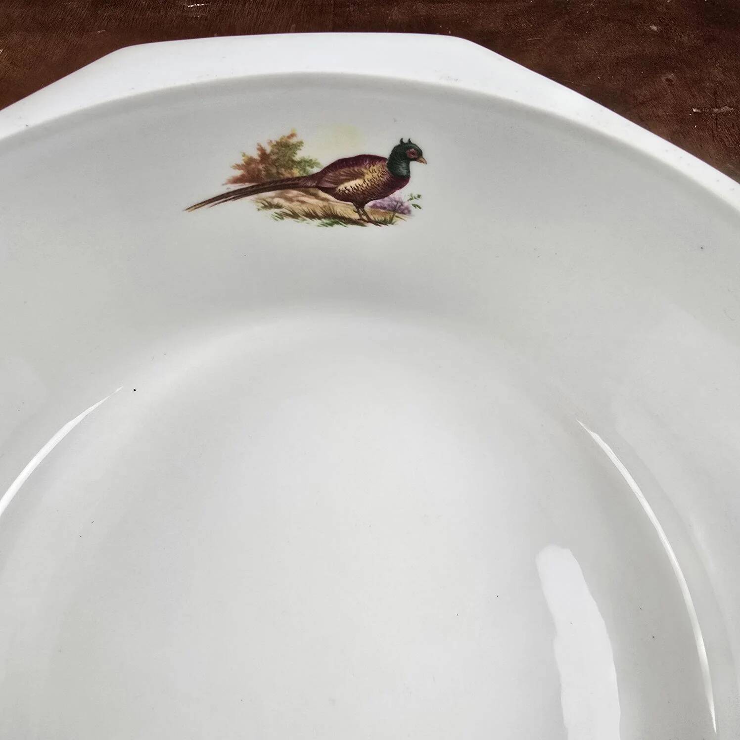 Old porcelain plate from Sarreguemines Digoin – Hunting decoration