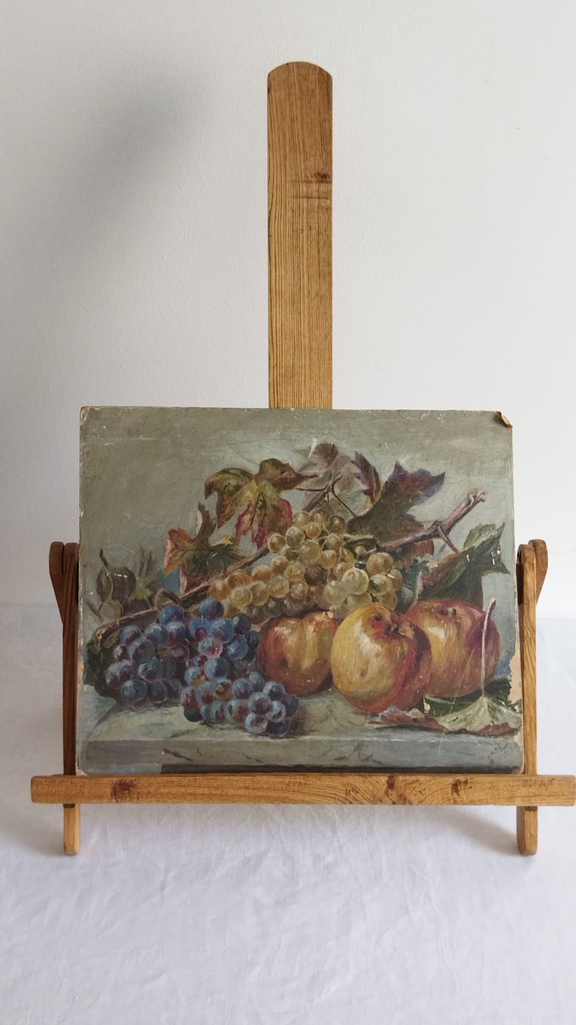 Still painting, painting on wood