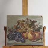 Still painting, painting on wood