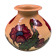 Vase signed sispa, savoie art deco h 14 cm