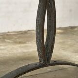 Exceptional garden table with scrollwork