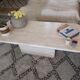 70s travertine coffee table