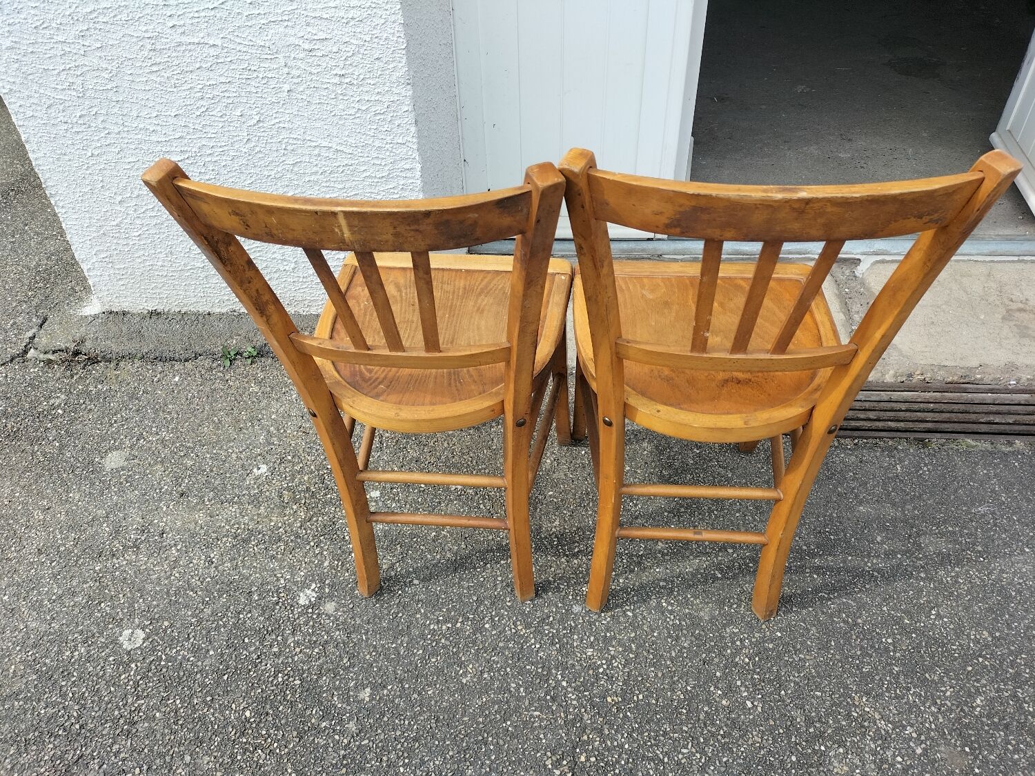 Wooden chairs
