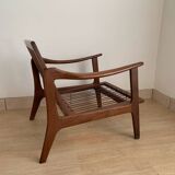 Scandinavian armchair in solid teak