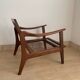 Scandinavian armchair in solid teak