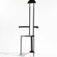 Sculptural steel chair, 1980s