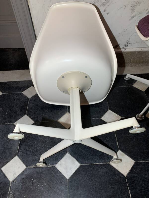 Pair of swivel "Tulip" chairs, 1960, MAURICE BURKE for ARKANA