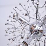 Sputnik ceiling lamp in chrome by Angelo Gaetano Sciolari, 1970s