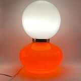 Space age red murano glass table lamp, 1970s