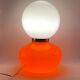 Space age red murano glass table lamp, 1970s
