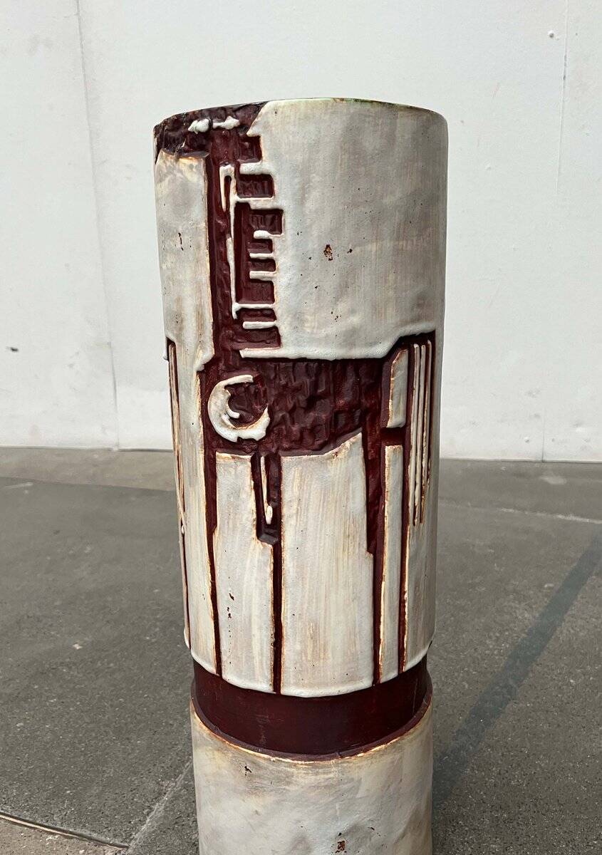 Mid-Century Modern German Studio Pottery Floor Vase by Helmut Friedrich Schäffenacker for Schäffenacker Keramik, 1960s