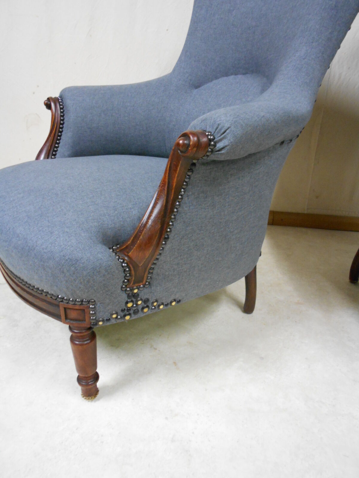 Pair of armchairs Toad Napoleon III